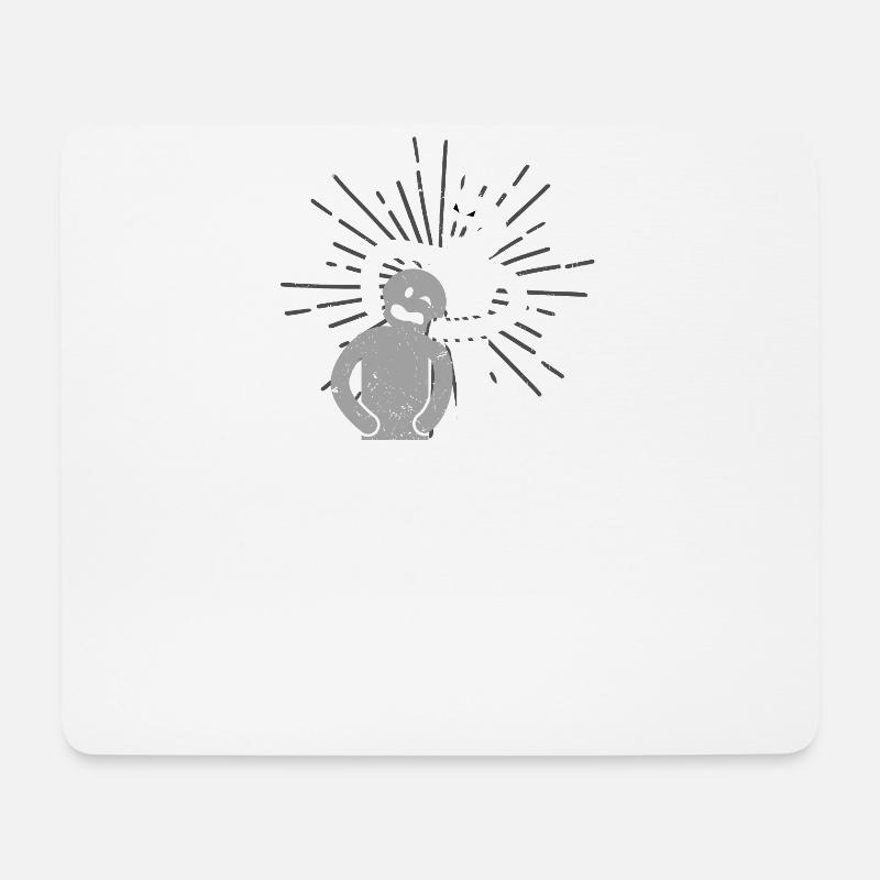 Schmerz Experte Physio Geschenk Lustig - Mousepad (Querformat) - Weiß
