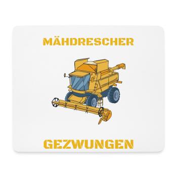 Zum Mähdrescher Fahren Geboren Zur Schule - Mousepad (Querformat) - Weiß - Vorne