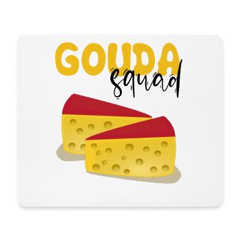 Gouda Design für Käserei und Gouda-Käse - Mousepad (Querformat) - Weiß - Vorne