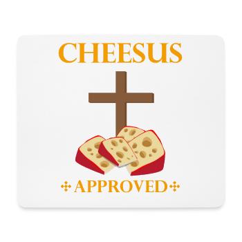 Gouda Design für Käserei und Gouda-Käse - Mousepad (Querformat) - Weiß - Vorne