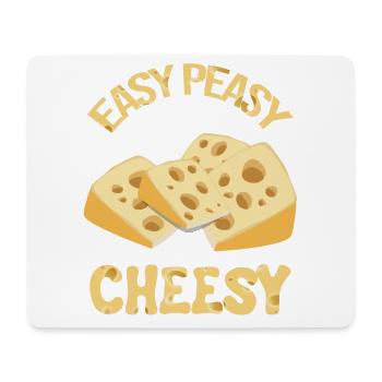 Gouda design pour fromagerie laitière et fromage Gouda - Tapis de souris (format paysage) - blanc - Devant