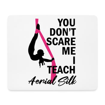 Aerial Silk Dancer für Aerial Ribbon und Aerialist - Mousepad (Querformat) - Weiß - Vorne