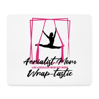 Aerial Silks für Aerial Yoga und Aerial Gymnastics - Mousepad (Querformat) - Weiß - Vorne