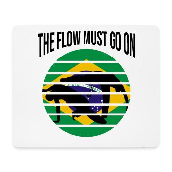 Brasilianische Kampfkunst für Capoeira Instrumente - Mousepad (Querformat) - Weiß - Vorne
