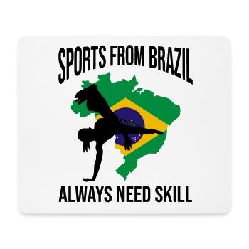 Ginga Capoeira für brasilianische Kampfsportarten - Mousepad (Querformat) - Weiß - Vorne