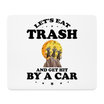 Sariga Design für Opossum und Waschbär - Mousepad (Querformat) - Weiß - Vorne