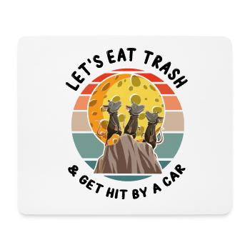 Waschbär Design für Possum und Beutelratte - Mousepad (Querformat) - Weiß - Vorne