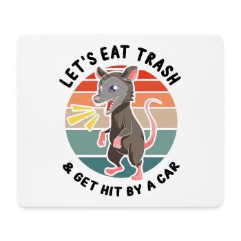 Opossum Design for raccoon fans and marsupial - Mouse Pad (horizontal) - white - Front