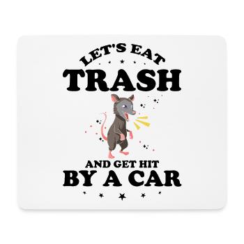 Waschbär Design für Possum und Beutelratte - Mousepad (Querformat) - Weiß - Vorne