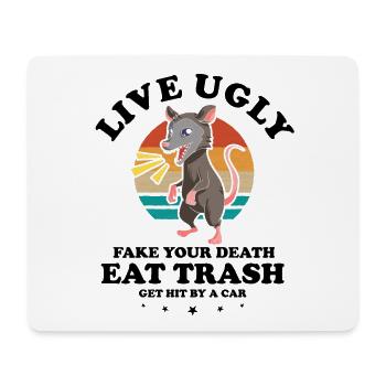Waschbär Design für Possum und Beutelratte - Mousepad (Querformat) - Weiß - Vorne
