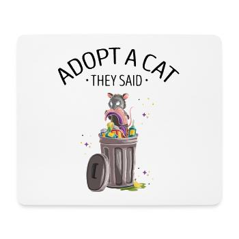 Sariga Design für Opossum und Waschbär - Mousepad (Querformat) - Weiß - Vorne