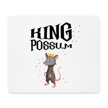 Conception d’opossum pour les amateurs de ratons laveurs et d’opossums - Tapis de souris (format paysage) - blanc - Devant