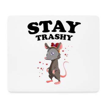 Opossum Design für Waschbär Fans und Beutelratze - Mousepad (Querformat) - Weiß - Vorne