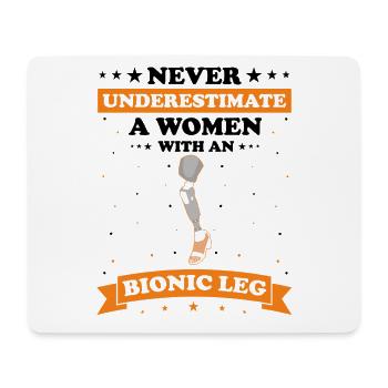 Leg prosthesis design and leg prostheses - Mouse Pad (horizontal) - white - Front