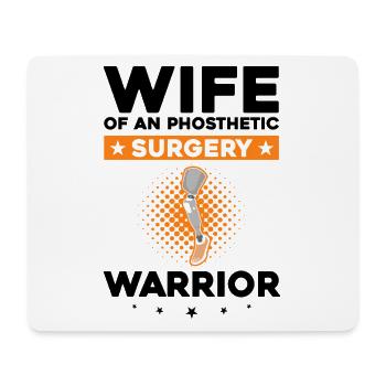 Artificial limb design for leg prosthesis - Mouse Pad (horizontal) - white - Front