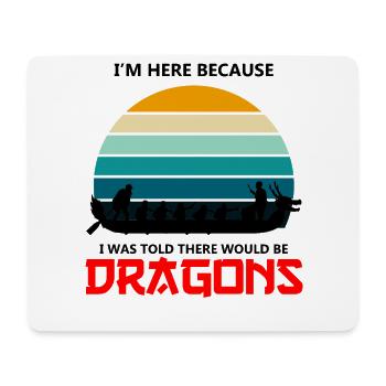 Dragon Boat Racing Design for Dragon Boating - Mouse Pad (horizontal) - white - Front