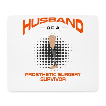 Artificial limb design for leg prosthesis - Mouse Pad (horizontal) - white - Front