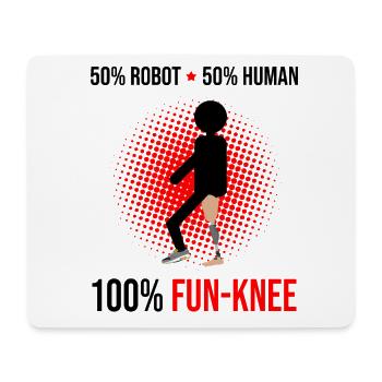 Artificial limb design for leg prosthesis - Mouse Pad (horizontal) - white - Front