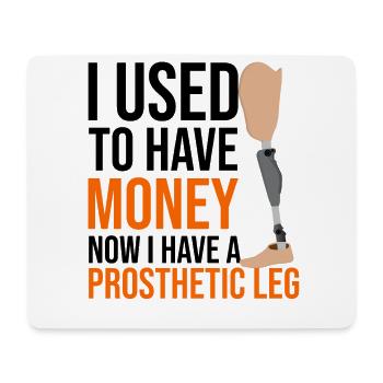 Leg prosthesis design and leg prostheses - Mouse Pad (horizontal) - white - Front