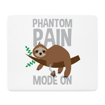 Artificial leg design for leg prostheses - Mouse Pad (horizontal) - white - Front