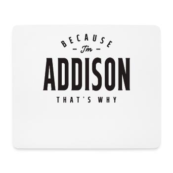 Addison Name Personalized Birthday Name Addison - Mouse Pad (horizontal) - white - Front