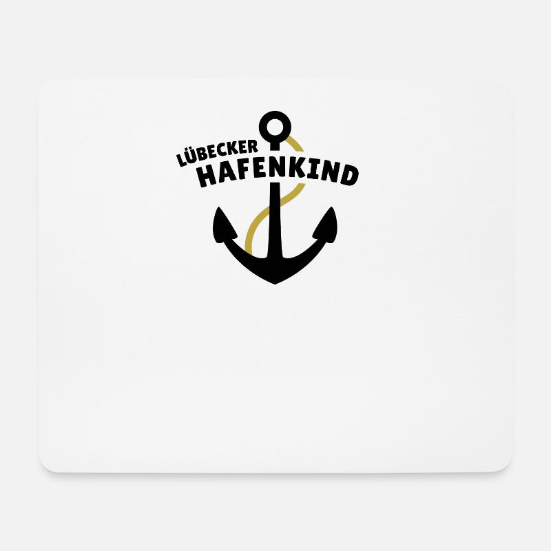 Lübecker Hafenkind - Mousepad (Querformat) - Weiß