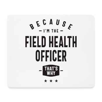 Field Health Officer - Mouse Pad (horizontal) - white - Front