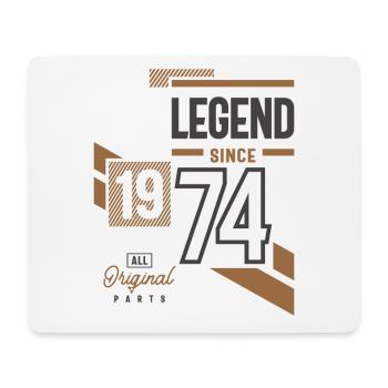 Legend Since 1974 49 birthday - Mouse Pad (horizontal) - white - Front