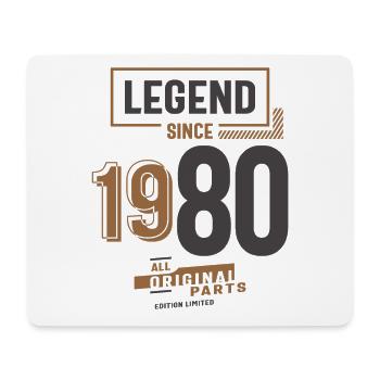 Legend Since 1980 43rd birthday - Mouse Pad (horizontal) - white - Front