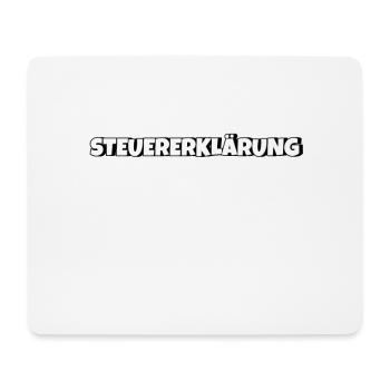 Steuererklärung - Mousepad (Querformat) - Weiß - Vorne