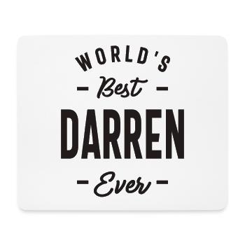 World's Best Darren Ever - Mouse Pad (horizontal) - white - Front