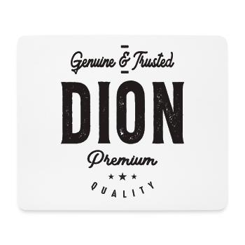 Mens Name Dion Genuine and Trusted - Mouse Pad (horizontal) - white - Front