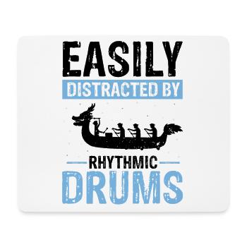Dragon Boat Crew and Dragon Boat Riding - Mouse Pad (horizontal) - white - Front