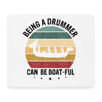 Dragon Boat Trainer and Dragon Boat - Mouse Pad (horizontal) - white - Front