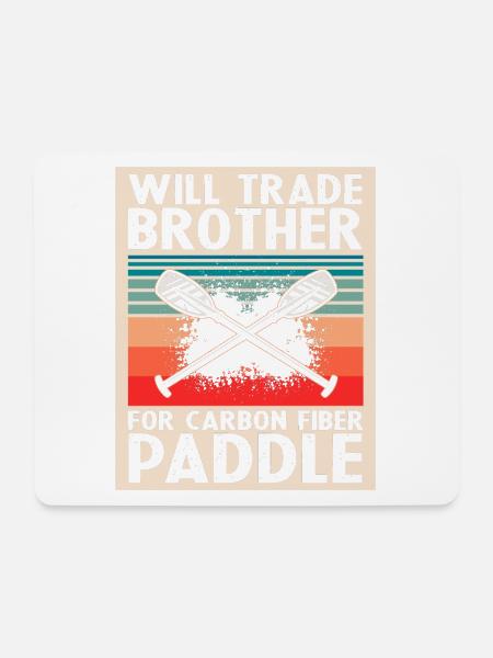 Drachenboot Trainer und Drachenboot - Mousepad (Querformat) - Weiß