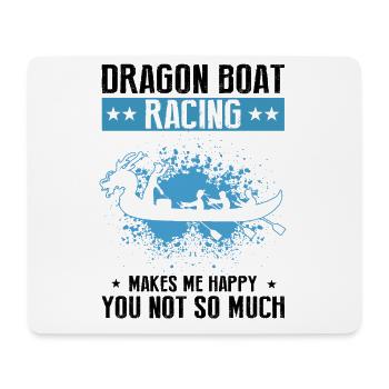 Dragon Boat Trainer and Dragon Boat - Mouse Pad (horizontal) - white - Front