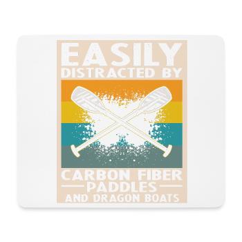 Dragon Boat Trainer and Dragon Boat - Mouse Pad (horizontal) - white - Front