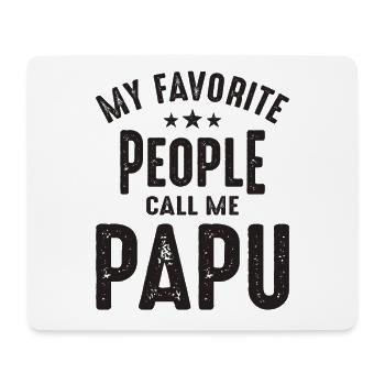 My Favorite People Call Me Papu - Grandpa - Mouse Pad (horizontal) - white - Front