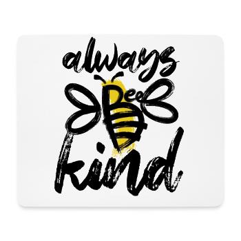 Always Be Nice - Abeille - Abstrait - Art graphique - Tapis de souris (format paysage) - blanc - Devant