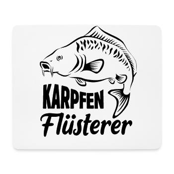 Karpfenflüsterer - Angler - angeln - Karpfen - Mousepad (Querformat) - Weiß - Vorne