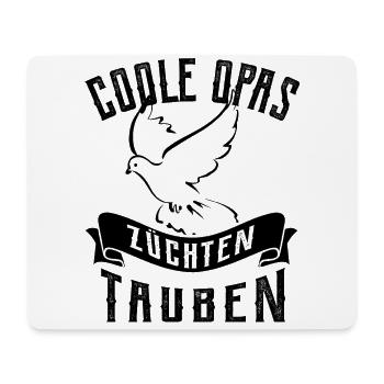 Coole Opas - Brieftauben Taubenzüchter - Mousepad (Querformat) - Weiß - Vorne