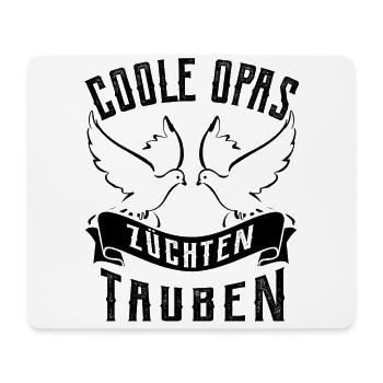 Coole Opas - Brieftauben Taubenzüchter - Mousepad (Querformat) - Weiß - Vorne