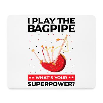 Bagpipe Design for Scotland Pride and Bagpipes - Mouse Pad (horizontal) - white - Front