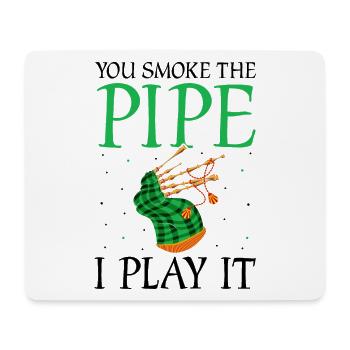 Bagpipe Quote for Scots and Bagpipe Musicians - Mouse Pad (horizontal) - white - Front
