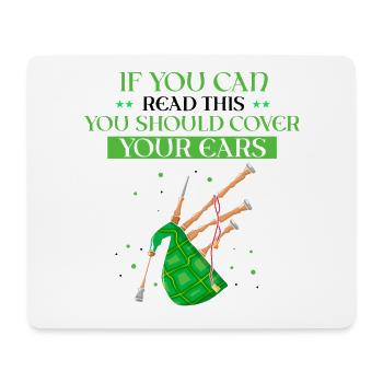 Scotsman Zitat für Dudelsackmusiker und Dudelsack - Mousepad (Querformat) - Weiß - Vorne