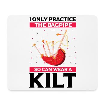 Bagpipes for bagpipe instructors and bagpipers - Mouse Pad (horizontal) - white - Front