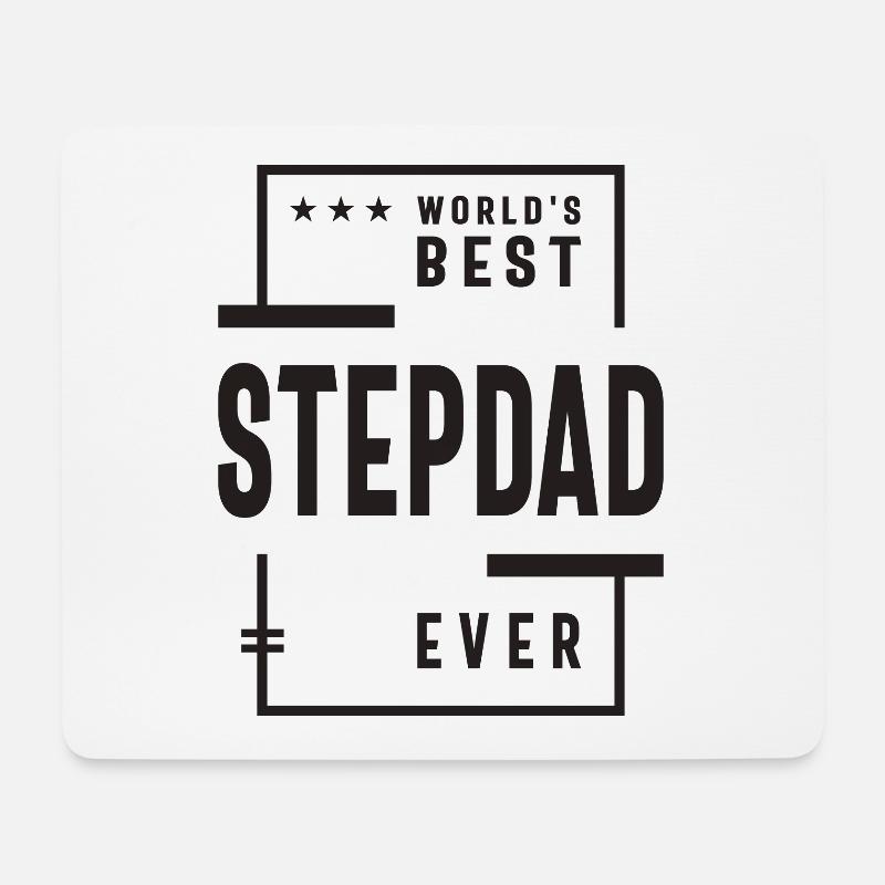 Der beste Stiefvater der Welt aller Zeiten - Papa Opa Lustig - Mousepad (Querformat) - Weiß