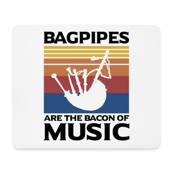 Bagpipe Quote for Scots and Bagpipe Musicians - Mouse Pad (horizontal) - white - Front