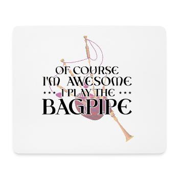 Bagpipe Design for Scotland Pride and Bagpipes - Mouse Pad (horizontal) - white - Front