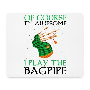 Bagpipe training and bagpipe playing - Mouse Pad (horizontal) - white - Front